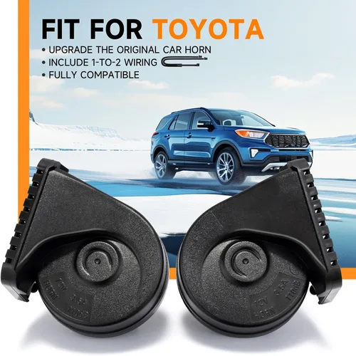 Miniatura 2 de Bocina para coche para Toyota con 1 a 2 enchufes, 12V, RAV4 Camry Corolla Tacoma Highlander Tundra Lexus, bocina automática eléctrica de doble tono