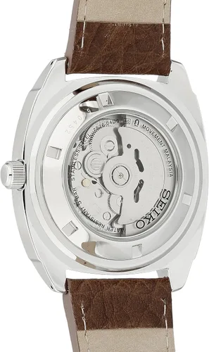 Miniatura 2 de Seiko Reloj Automático para Hombre - Serie Recraft - Correa de Cuero Marrón, Calendario Día/Fecha, Resistente al Agua 50m