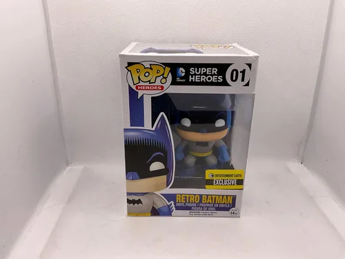 Retro Batman 1950s Comic Pop Super Heroes Figura de vinilo exclusiva