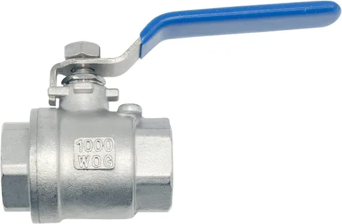 Miniatura 3 de DAN SPEED 1" NPT Hembra SS 316 Válvula de Bola de Puerto Completo de Acero Inoxidable con Mango de Vinilo WOG1000