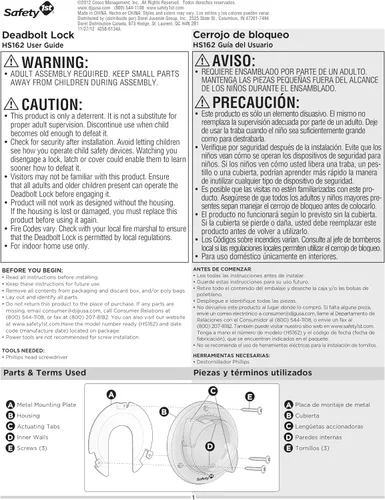 Miniatura 6 de Safety 1st Cerrojo de bloqueo seguro de montaje seguro, blanco