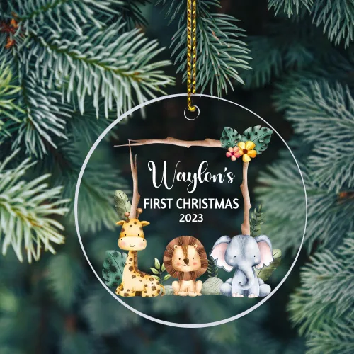 Miniatura 15 de Adornos personalizados de primera Navidad para bebés 2023, adorno del desierto de cactus, adorno de la primera Navidad del bebé, adornos Bebé 16