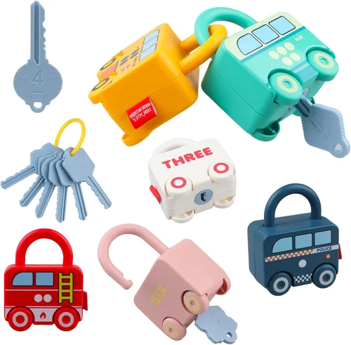Juguetes educativos Montessori Juegos de aprendizaje Tablero ocupado - Actividades de autos para niños pequeños - Juguetes sensoriales para bebés