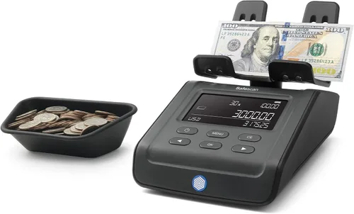 Safescan Báscula de conteo de dinero 6175, multimoneda, ideal para monedas, billetes y artículos que no son efectivo, almacena resultados de conteo