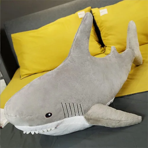 Miniatura 9 de Peluche de tiburón, animal de peluche de tiburón rosa suave, juguetes de tiburón grande de felpa para decoración del hogar, regalo para niños