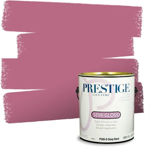 Miniatura 103 de Prestige Paints - Pintura exterior e imprimación en uno, 1 galón, plano, E500-P-A011GP