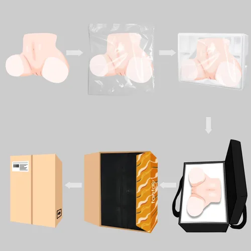 Miniatura 3 de TANTALY Muñeca sexual de 18.7 libras con 6 cuentas interiores grandes, culo apretado para estimulación intensa, masturbador masculino ultrasuave