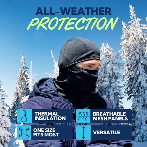 Miniatura 2 de SUN NINJA Balaclava Ski Mask and Winter Neck Gaiter for Men and Women