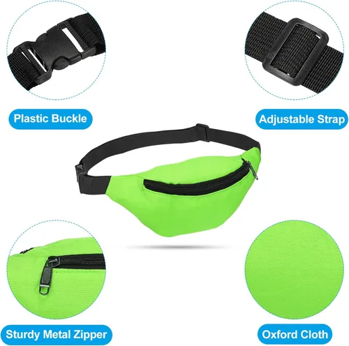 Miniatura 3 de PATIKIL Riñonera para mujer, riñonera para fiesta, correr, Verde