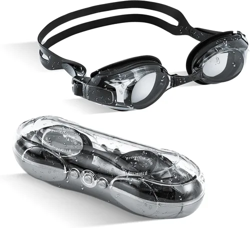AUTOR Gafas de natación de visión corta, gafas de natación, gafas de natación de corta visión para hombres, mujeres, adultos y jóvenes