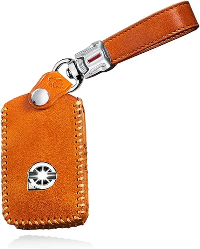Miniatura 10 de 2022 Funda de llave de cuero para llavero de protección para Volvo XC40 XC60 XC90 S90 V90 Funda de llave inteligente con llaveros Accesorios Funda