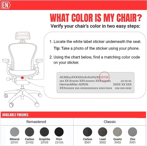Miniatura 6 de Reposacabezas para silla Herman Miller Aeron de Engineered Now., otro, Plomo