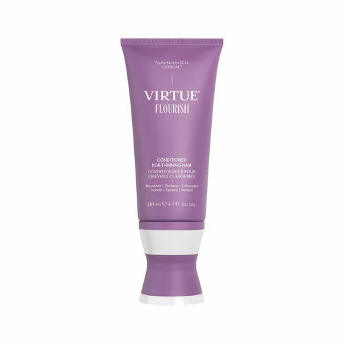 Miniatura 11 de VIRTUE Acondicionador Flourish para cabello fino o adelgazante, producto de crecimiento del cabello sin sulfato, desenreda y espesa, seguro
