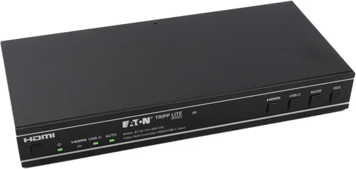 Tripp Lite Controlador de pared de video HDMI 4K, procesador de pantalla de pared de TV, 1 entrada HDMI o USB-C, 4 salidas, 1x2, 1x3, 1x4, 2x2 y