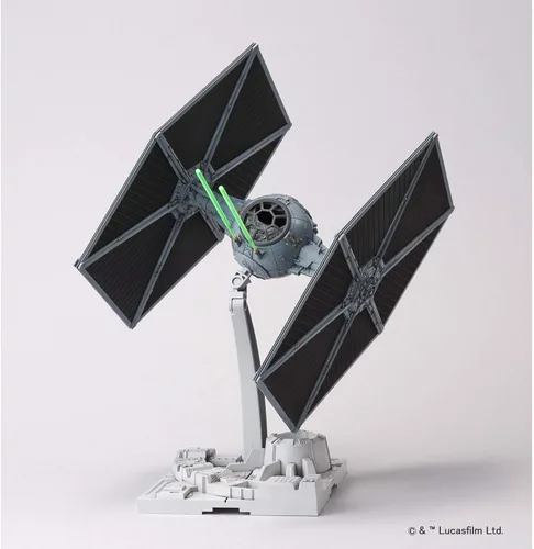 Miniatura 2 de Revell (Bandai Original) 01201 Star Wars TIE Fighter 1:72 a escala 1:72 sin construir/pre-colorear/clip (sin pegamento) kit de modelo de plástico