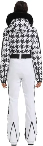 Miniatura 55 de GSOU SNOW Traje de esquí para mujer, traje de nieve de una pieza, para snowboard, delgado, aislante, impermeable, resistente al viento