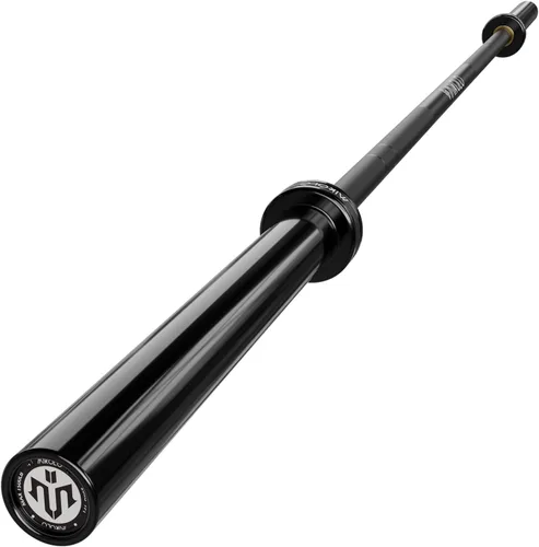 Miniatura 9 de Mikolo - Barra olímpica de 7 pies, barra para levantamiento y potencia de pesas de 45 lb, barra olímpica para capacidad de 1500 lb, barra