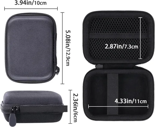 Miniatura 5 de para KODAK PIXPRO Friendly Zoom FZ55/FZ45/FZ43 Funda de almacenamiento rígida para cámara digital de 16MP (Solo funda negra)
