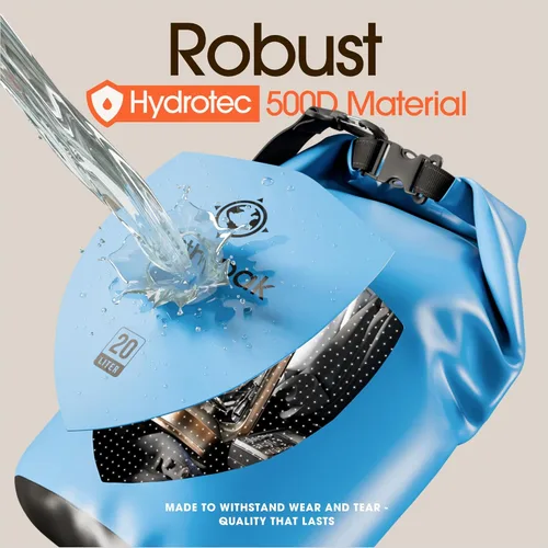 Miniatura 4 de Earth Pak Bolsa Seca Impermeable - Mochila Impermeable de Cierre Enrollable Superior Mantiene el Equipo Seco para Kayak con Funda Impermeable