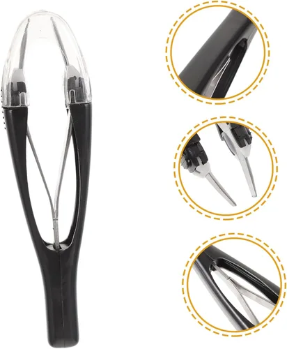 Miniatura 6 de Kit de pinzas retráctiles automáticas para cejas, herramienta de extracción de cejas de precisión, acero inoxidable de primera calidad para un aseo