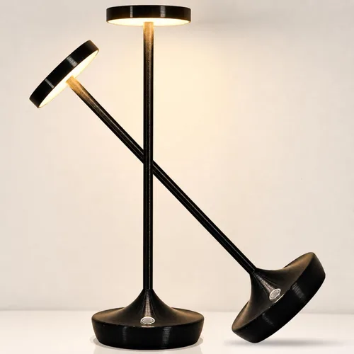 Lámpara de mesa inalámbrica recargable - Luz de mesa LED operada con batería de 6000mAh - Lámparas de mesa portátiles táctiles regulables