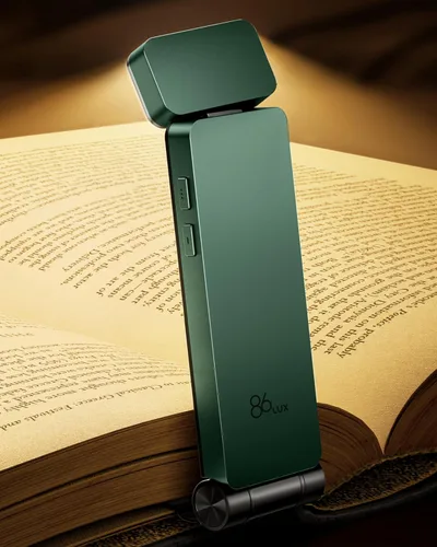Miniatura 15 de 86lux Luz de Libro, Luz de Lectura LED Recargable con Clip para Uso en Cama y Noche - 3 Temperaturas de Color con Atenuación Continua, Diseño de Gris