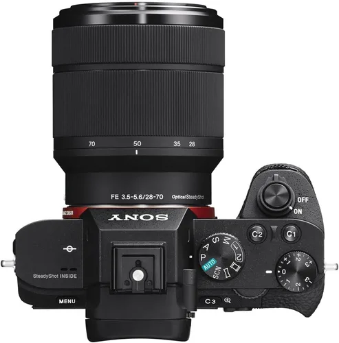 Miniatura 6 de Sony Cámara sin espejo a7 II con lente de 1.102-2.756 in (ILCE7M2K/B) + bolsa + tarjeta de 64 GB + lector de tarjetas + trípode flexible + correa