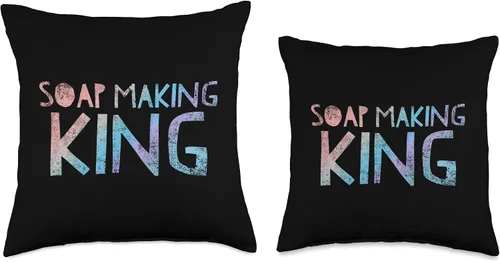 Miniatura 3 de Soap Making King - Proud Soap Maker Almohada de tiro 16x16, multicolor