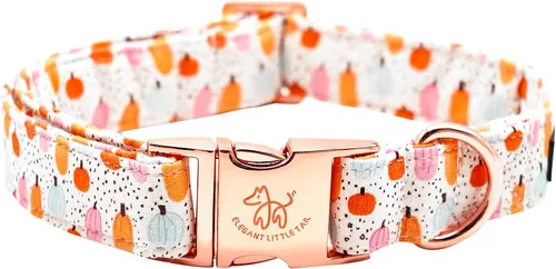 Miniatura 8 de Elegant little tail Collar para perro de Pascua, collar de perro con estampado de huevos de conejo, collar para mascotas, collar rosa para perros