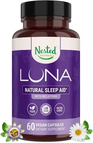 Miniatura 13 de Suplemento de ayuda natural para dormir Luna Kids (60 tabletas), N.° 2, para niños mayores de 4 años y adultos delicados, píldoras para dormir