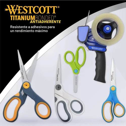 Miniatura 5 de Westcott - Tijeras antiadherentes de titanio, 5.0 pulgadas rectas.
