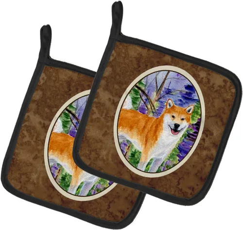 Miniatura 97 de Caroline's Treasures SS8617PTHD - Juego de soportes para ollas de cocina resistentes al calor, almohadillas calientes para horno para cocinar, Husky