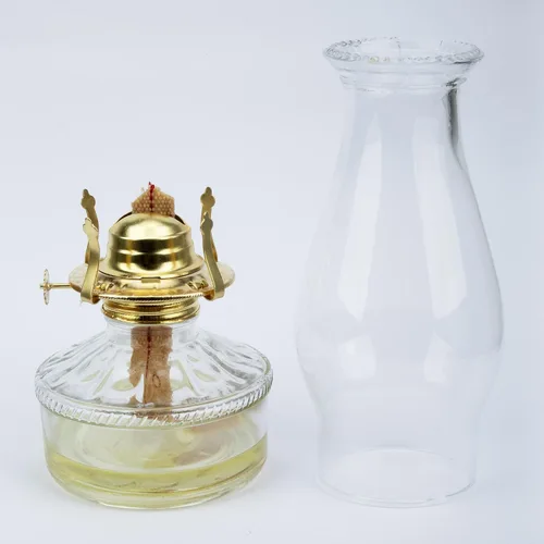 Miniatura 5 de Lámpara de aceite para chimenea, lámpara de huracán, repuesto de vidrio, base transparente de 3 pulgadas para pantalla de lámpara de queroseno