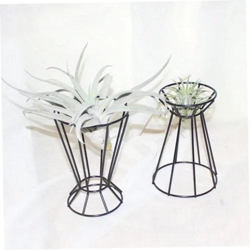 Miniatura 9 de Soporte de metal para flores de piña, soporte alto para plantas, decoración de maceta con niveles boho