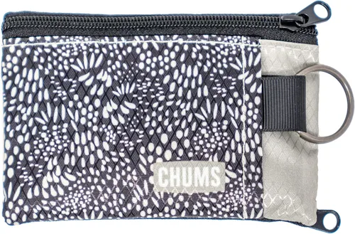 Chums Cartera de surfshorts Cartera minimalista ligera con cremallera y ventana transparente para identificación Resistente al agua con llavero