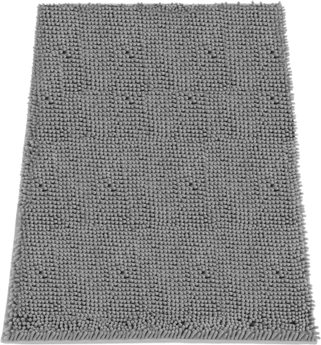 Miniatura 14 de Alfombra absorbente para perros para patas sucias, 120" x 36" alfombras de chenilla para interiores para la entrada, alfombra antideslizante lavable