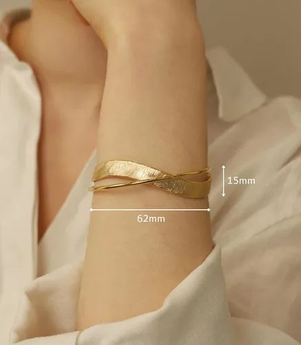 Miniatura 13 de OZEL - Pulseras para mujer, chapados en oro real de 18 quilates, pulseras de oro de cristal colorido para regalos