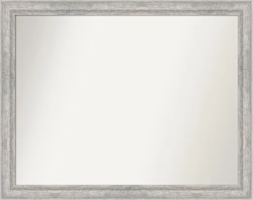 Miniatura 42 de Amanti Art Espejo de baño plateado para sobre fregadero, 23 x 23 pulgadas, espejo cuadrado plateado en ángulo, marco de madera moderno medio, se