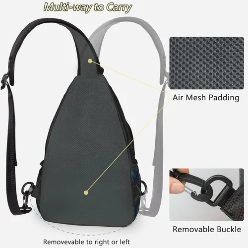 Miniatura 3 de SUKRY Mochila ligera para pickleball para hombres y mujeres con múltiples bolsillos, mochila cruzada para gimnasio y viaje, accesorios