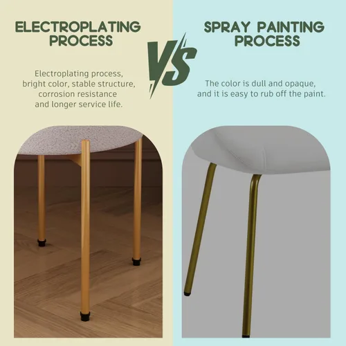 Miniatura 3 de Silla de escritorio sin ruedas, silla decorativa cómoda para sala de estar, comedor, dormitorio, oficina en casa, moderna de mediados de siglo