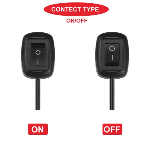 Miniatura 5 de 2 unids interruptor tipo pasta interruptor basculante interruptor de encendido/apagado montaje en superficie DC 12V interruptor de botón LED
