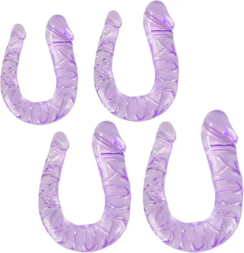 Miniatura 4 de Consoladores de doble extremo, consolador realista súper largo para simulación de vagina anal, flexible de doble cara para adultos, juguetes
