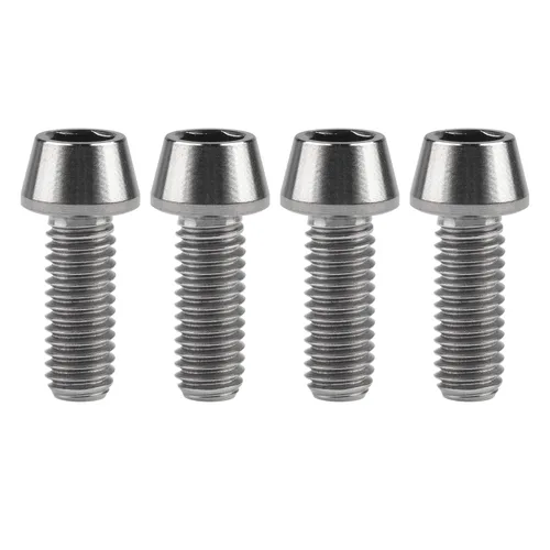 Miniatura 23 de Titanio Ti M6 x 10 16 18 20 25 30 35 40 45 50 55 60 2.559 in Allen - Tornillos hexagonales de 2.559 in, tornillos cónicos, paquete de 4