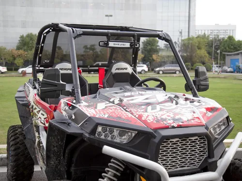 Miniatura 8 de SHEJISI Espejos laterales UTV, ya no necesitas ajustar a mano, innovadora función de reinicio automático, para jaula antivuelco de 1.5 a 2.0