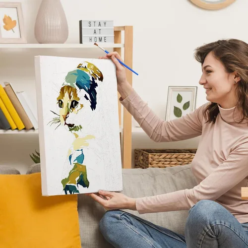 Miniatura 8 de NiArt Pintura por números para adultos principiantes, pintura de bricolaje por números sobre lienzo para niños, kits de pintura al óleo para regalo