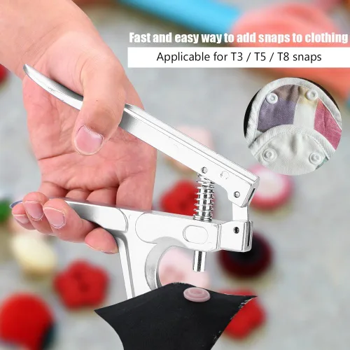 Miniatura 2 de Alicates a presión para ropa de manualidades, herramienta de alicates de mano, sin coser, herramienta de cierre rápido, botón de ropa, alicates a