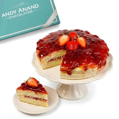Miniatura 13 de ANDY ANAND CHOCOLATIER Pastel tradicional de arándanos de 9 pulgadas, 2 libras, postre fresco de panadería – Regalo de pastel de cumpleaños gourmet