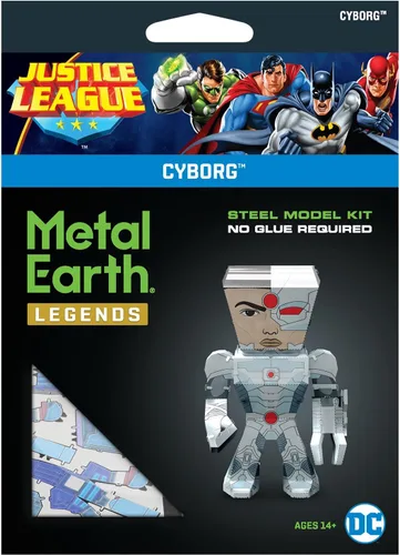 Miniatura 3 de Fascinations Metal Earth Legends DC Justice League Cyborg 3D Kit de modelo de metal
