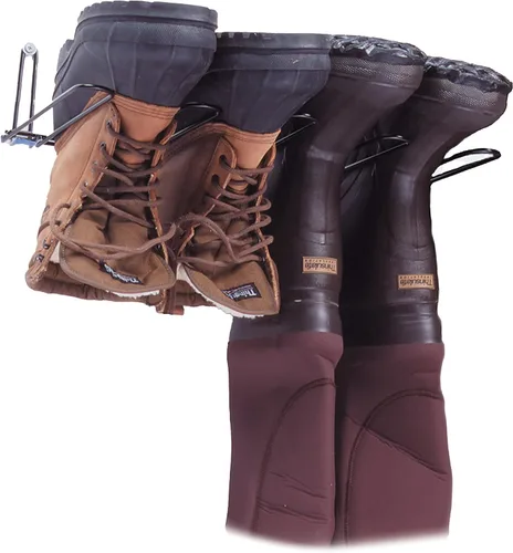Rack'Em Estante para vadeadores de botas - Almacenamiento para vadeadores - Botas - Secador de zapatos - Organizador de colgadores montado en la