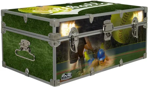 Miniatura 12 de C&N Footlockers Baúl de diseñador – Baúl de almacenamiento con temática deportiva – Disponible en 15 temas diferentes – 32 x 18 x 13.5 pulgadas